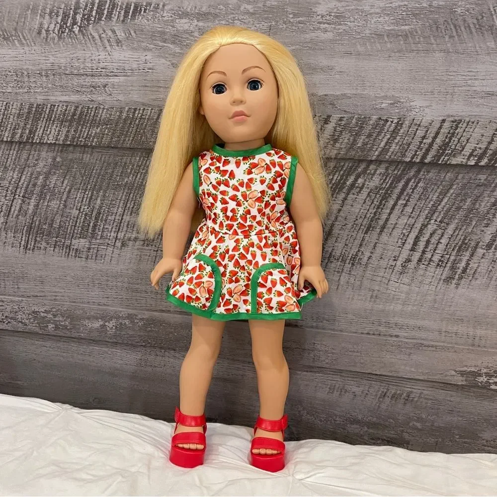 Madame Alexander Doll Company 18 in Blonde Hair Blue Eyes custom Made Dress 2009